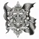 Romania sleeve: Flag tattoo design idea