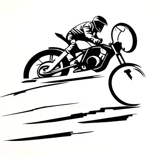 motor bike tattoo design idea