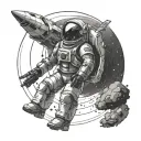 interstellar themed tattoo tattoo design idea