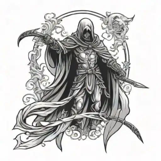 Azrael tattoo design idea