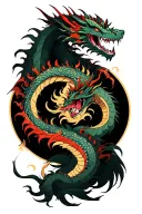 avatar the last airbender with two dragons and all the elements visible tattoo design idea