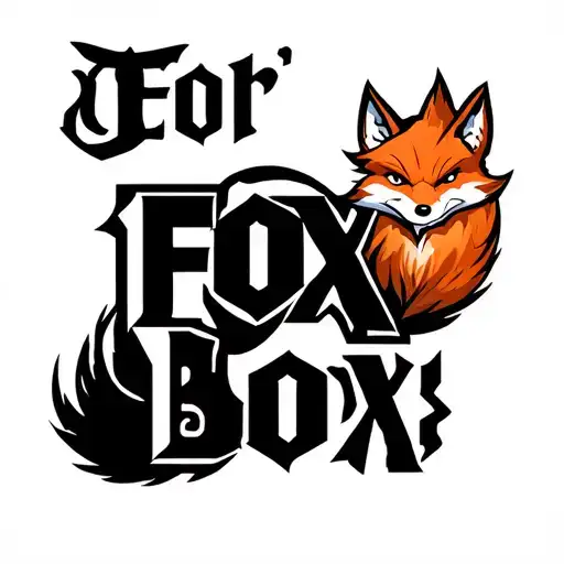 "Fox Box" "Fox Box" with fox tail tattoo design idea
