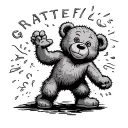sour patch kid dancing like grateful dead bear tattoo design idea
