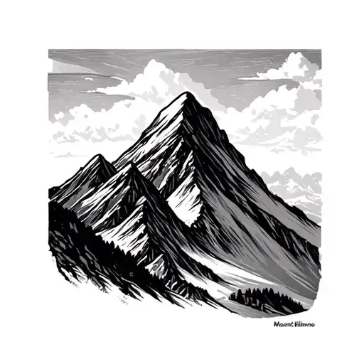 Mount Kilimanjaro tattoo design idea