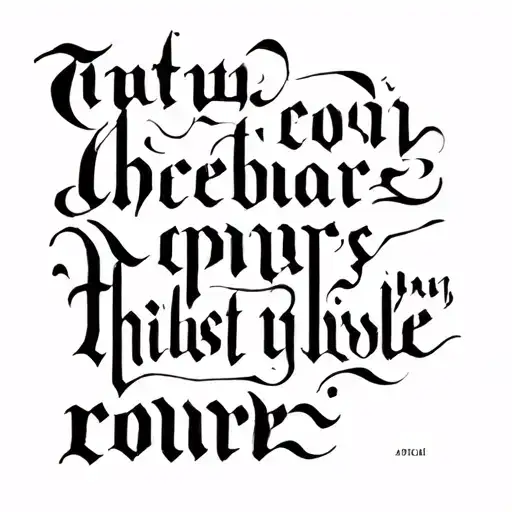 Biblical Scripture writing tattoo design idea