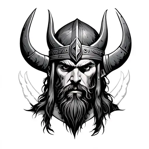 empath protection viking tattoo design idea