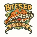 TEXT "bite sized" for a chef  tattoo design idea