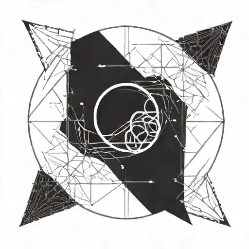 eternal return simbol inside a rounded tattoo design idea