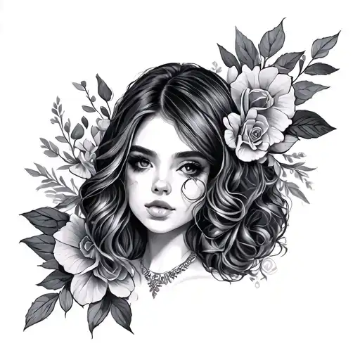 Girly tattoo design idea