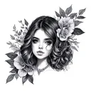 Girly tattoo design idea