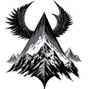 mountain halo Excalibur grace tattoo design idea