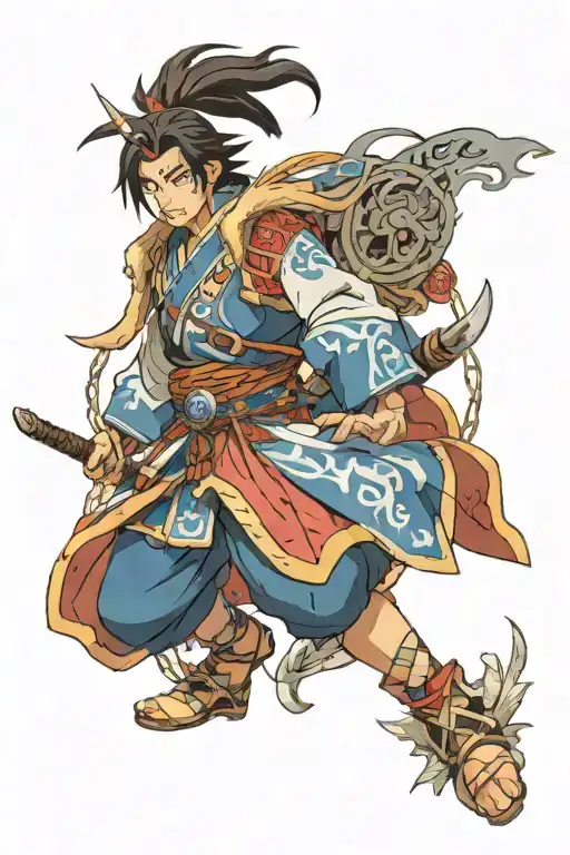 Tengri tattoo design idea