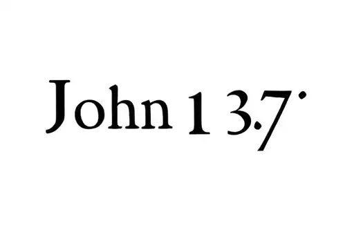 "John 13:7" tattoo design idea