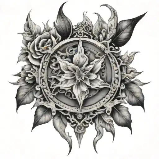 Mystical tattoo design idea