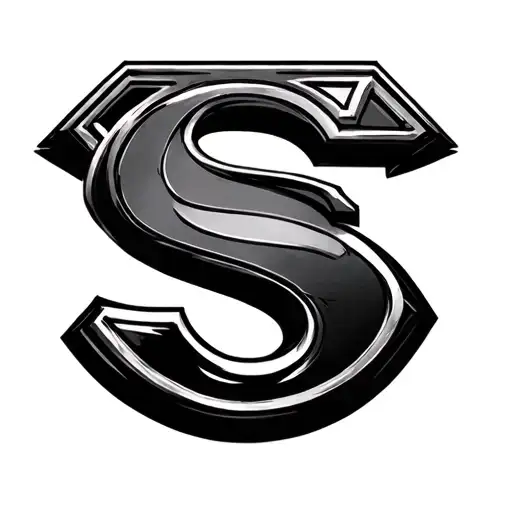 superman logo with initials CS tattoo design idea