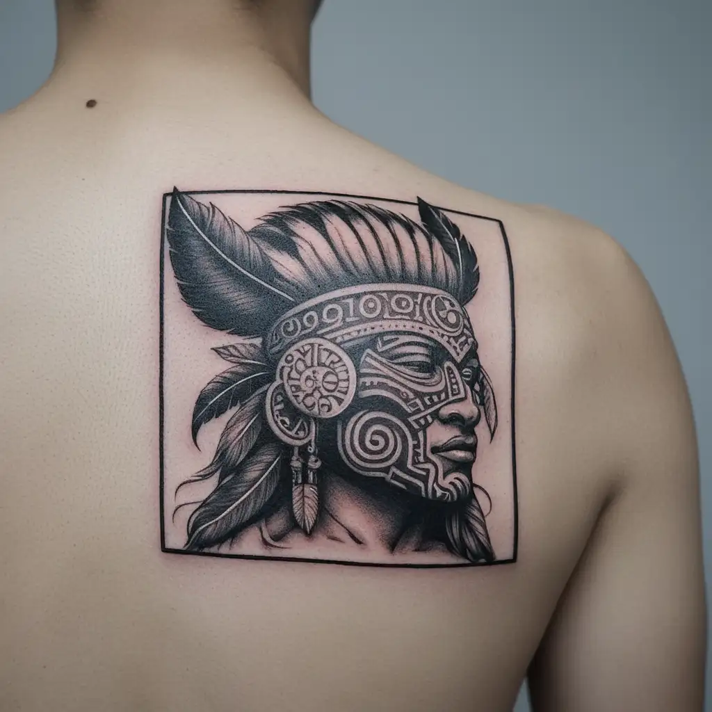 Puerto rican taino indian tattoo design idea