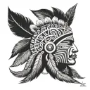 Puerto rican taino indian tattoo design idea