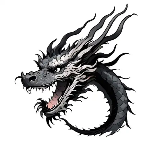 Korean Dragon tattoo design idea