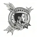 Kendrick Lamar albums cover tattoo design idea