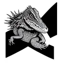 bearded dragon tattoo design idea
