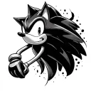 3B Sonic Blast tattoo design idea