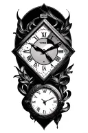 time is my kryptonite tattoo design idea