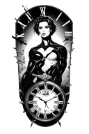 time is my kryptonite tattoo design idea