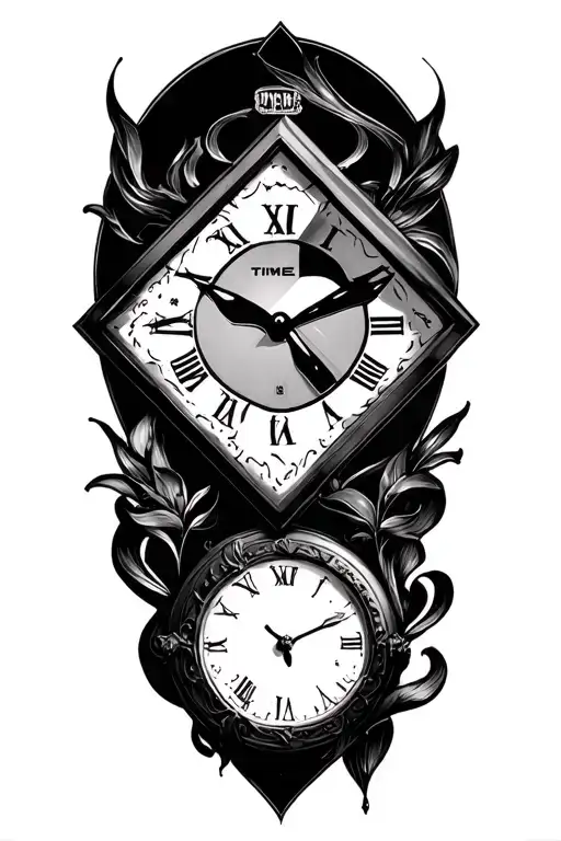 time is my kryptonite tattoo design idea
