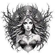 eris goddess of chaos  tattoo design idea