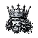 king crown tattoo design idea