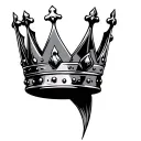 king crown tattoo design idea