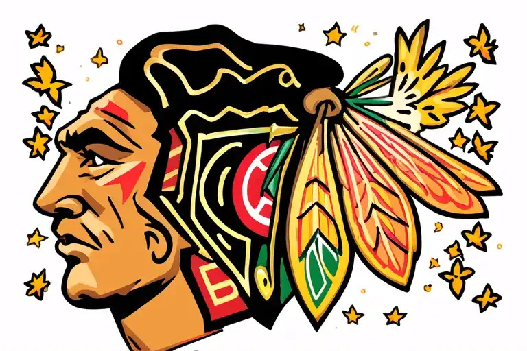 Chicago Blackhawks, Chicago cubs , Harry Potter inspired tattoo tattoo design idea