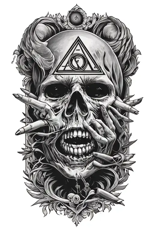illuminati hidden within tattoo design idea