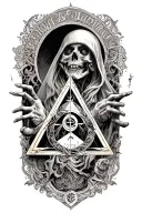 illuminati hidden within tattoo design idea
