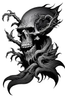 Risk to become rich tattoo design idea