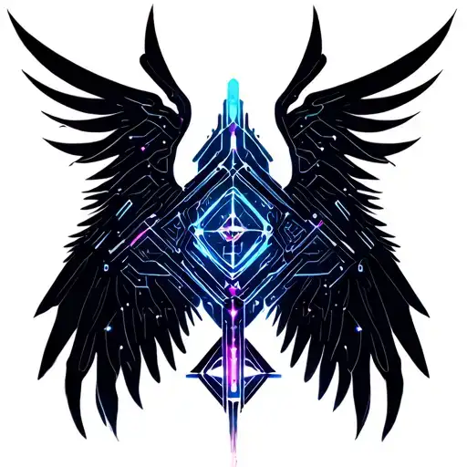 resilience wings closed tattoo design idea