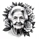 Grandma Memorial tattoo design idea