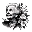 Grandma Memorial tattoo design idea