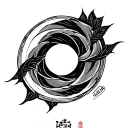 Ikigai symbol tattoo design idea