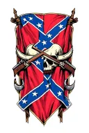 Confederate Flag tattoo design idea