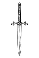 pirate sword tattoo design idea
