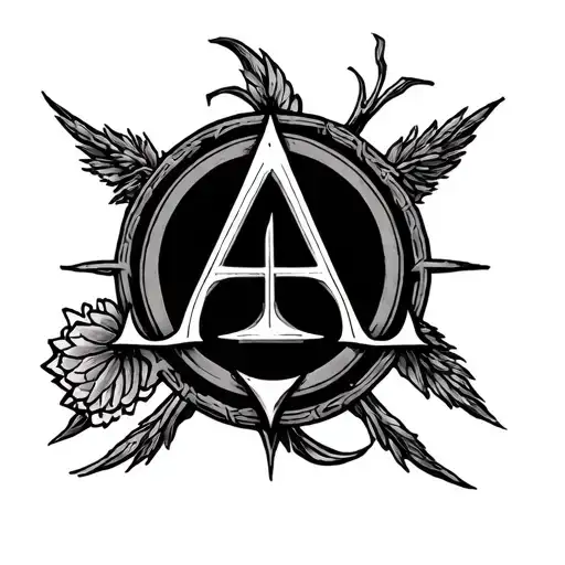 Alpha Omega tattoo design idea