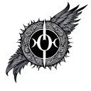 Alpha Omega tattoo design idea