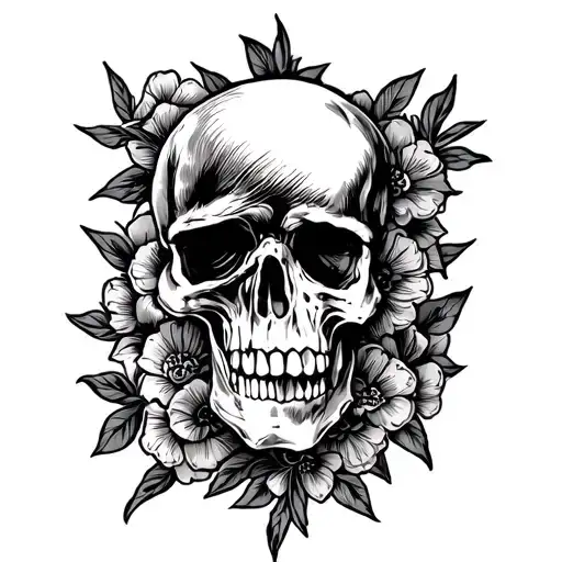 sailor Jerry style sleeve tattoo design idea