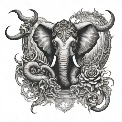 Emperors and Elephants, Devil in the Lake  Music tattoo design idea