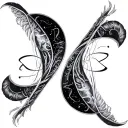 "Malkuth" Concept: Heaven and Earth, Side by Side — Overlapping RealmsCore Structure	•	Two intersecting circles (like a Venn di tattoo design idea