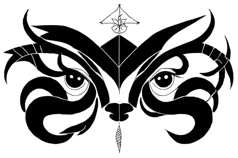 mix of Libra and aries tattoo  tattoo design idea