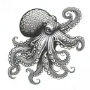 Japanese Octopus tattoo design idea