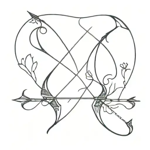 couples tattoo bow and arrow design tattoo design idea