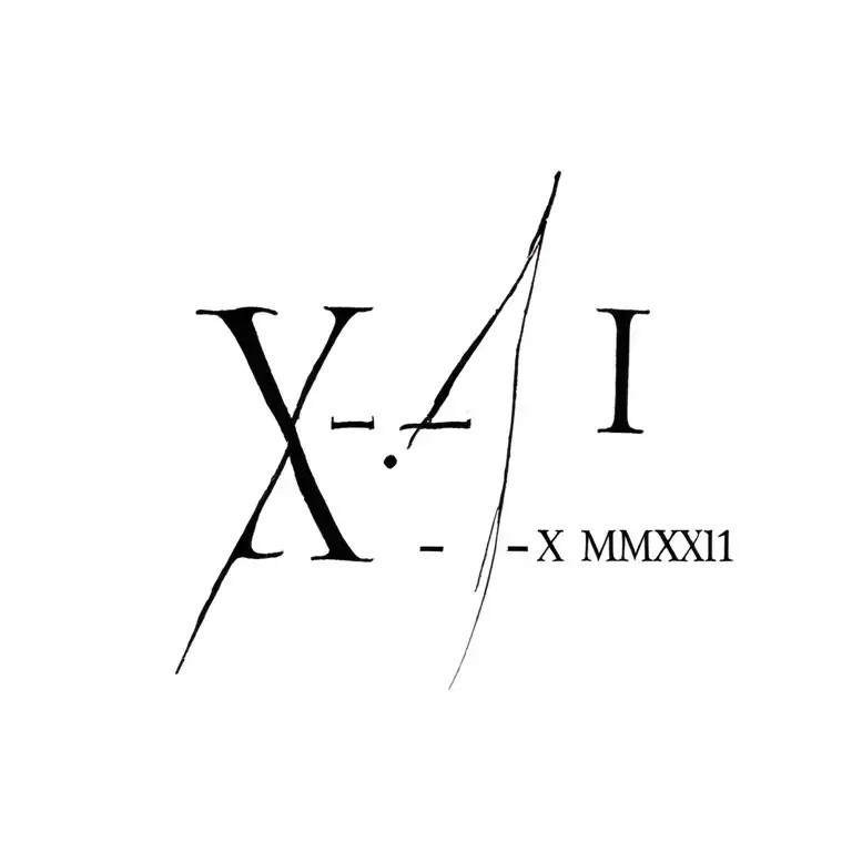 "XIII • X • MMXXIII" for my dead grandpa  tattoo design idea